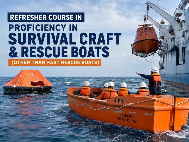 Refresher Course in Proficiency in Survival Craft & Rescue Boats other than fast rescue boats (RPSCRB)